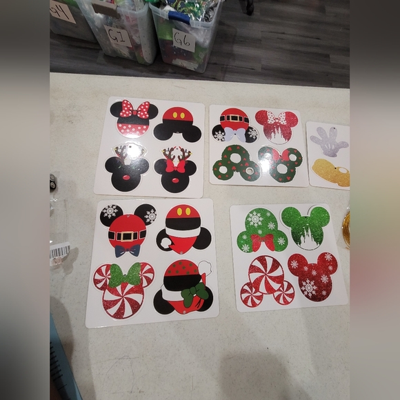 20PCS Christmas MICKEY/MINNIE MOUSE Ornaments Tree Decorations Hanging G1 - Picture 1 of 5